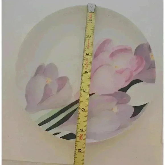 Mikasa Vogue L1052   7 1/2" salad dessert plate Pink & Lavender Tulips  China - Picture 2 of 3
